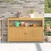 Sodo konsolinis stalas Šviesus akacijų 110 x 35 x 75 cm