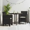 Sodo Kėdė su pagalve 2 pcs Ruda 53 x 49 x 85 cm Polipropilenas