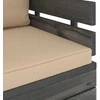 Sodo krėslas su pagalvėlėmis , pušies mediena (315417+315055)