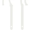 Sodo kuolas 23 x 12 cm Plienas Balta