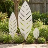 Sodo kuolas 3 vnt. 116,5 x 35 x 3 cm Balta Plienas
