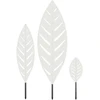 Sodo kuolas 3 vnt. 116,5 x 35 x 3 cm Balta Plienas