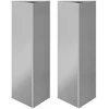 Sodo loveliai, 2vnt., 30x26x75cm, galvanizuotas plienas