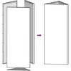 Sodo loveliai, 2vnt., 30x26x75cm, galvanizuotas plienas