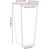 Sodo loveliai, 2vnt., 35x35x75cm, galvanizuotas plienas