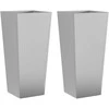 Sodo loveliai, 2vnt., 35x35x75cm, galvanizuotas plienas