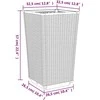 Sodo loveliai, 2vnt., pilkos spalvos, 32,5x32,5x57cm, PP
