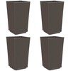 Sodo loveliai, 4vnt., rudos spalvos, 32,5x32,5x57cm, PP