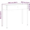Sodo lovelis, 100,5x40,5x90cm, plienas