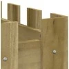 Sodo lovelis, 100x50x50cm, impregnuota pušis, tvorelės dizaino