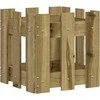 Sodo lovelis, 30x30x30cm, impregnuota pušis, tvorelės dizaino