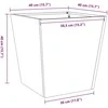 Sodo lovelis, 40x40x40cm, galvanizuotas plienas