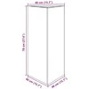 Sodo lovelis, 40x34,5x75cm, galvanizuotas plienas, trikampis