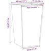 Sodo lovelis, 45x45x75cm, galvanizuotas plienas