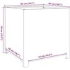 Sodo lovelis, 50x50x50cm, galvanizuotas plienas