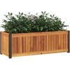 Sodo lovelis, 80x30x27,5cm, akacijos medienos masyvas/plienas
