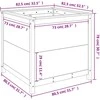 Sodo lovelis, 82,5x82,5x78cm, pušies medienos masyvas