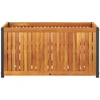 Sodo lovelis, 85x45x44cm, akacijos medienos masyvas ir plienas
