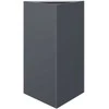 Sodo lovelis, antracito, 50x43x75cm, plienas, trikampis
