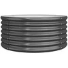 Sodo lovelis, antracito, 80x80x36cm, plienas