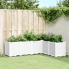 Sodo lovelis, baltos spalvos, 160x120x53cm, PP