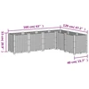 Sodo lovelis, baltos spalvos, 160x120x53cm, PP