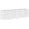 Sodo lovelis, baltos spalvos, 160x40x53cm, PP