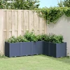 Sodo lovelis, pilkos spalvos, 160x120x53cm, PP