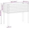 Sodo lovelis, rudas, 100x41x90cm, plienas