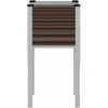 Sodo lovelis, rudas, 45x45x88cm, plienas