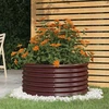 Sodo lovelis, rudas, 80x80x36cm, plienas