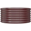 Sodo lovelis, rudas, 80x80x36cm, plienas