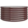 Sodo lovelis, rudas, 80x80x36cm, plienas