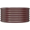Sodo lovelis, rudas, 80x80x36cm, plienas