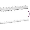 Sodo lovelis su kuoliukais, baltas, 363,5x43,5x43,5cm, PP