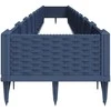 Sodo lovelis su kuoliukais, pilkas, 362,5x42,5x28,5cm, PP