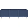 Sodo lovelis su ratukais, pilkos spalvos, 150x80x54cm, PP