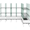 Sodo lovelis su treliažu, baltos spalvos, 200x160x142,5cm, PP