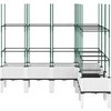 Sodo lovelis su treliažu, baltos spalvos, 160x120x142,5cm, PP