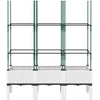 Sodo lovelis su treliažu, baltos spalvos, 120x40x142,5cm, PP