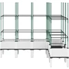 Sodo lovelis su treliažu, baltos spalvos, 160x120x142,5cm, PP