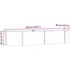 Pakelta lova Ruda 240 x 80 x 44 cm Plienas