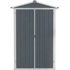 Sodo pašiūrė, pilka, 116x45x175cm, galvanizuotas plienas