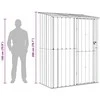 Sodo pašiūrės Ruda 153,5 x 86 x 200 cm Metalas