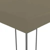 Sodo pavėsinė su lempučių girliandomis LED, taupe, 3x3m