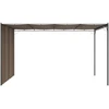 Sodo pavėsinė su šonine užuolaida, taupe spalvos, 4x3x2,25m