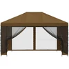 Sodo pavėsinė su šoninėmis sienelėmis 4 × 3 m Taupe