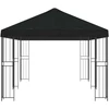 Sodo Paviljonas 6 x 3 m Juoda Poliesteris ir plienas 190 gsm