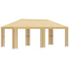Sodo Paviljonas 6 x 3 m Kreminė Poliesteris ir plienas 190