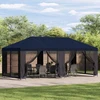 Sodo Paviljonas 6 x 3 m Mėlyna Poliesteris ir plienas 190